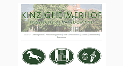 Desktop Screenshot of kinzigheimerhof.de