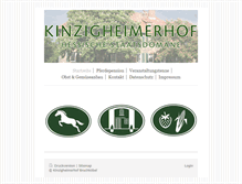 Tablet Screenshot of kinzigheimerhof.de